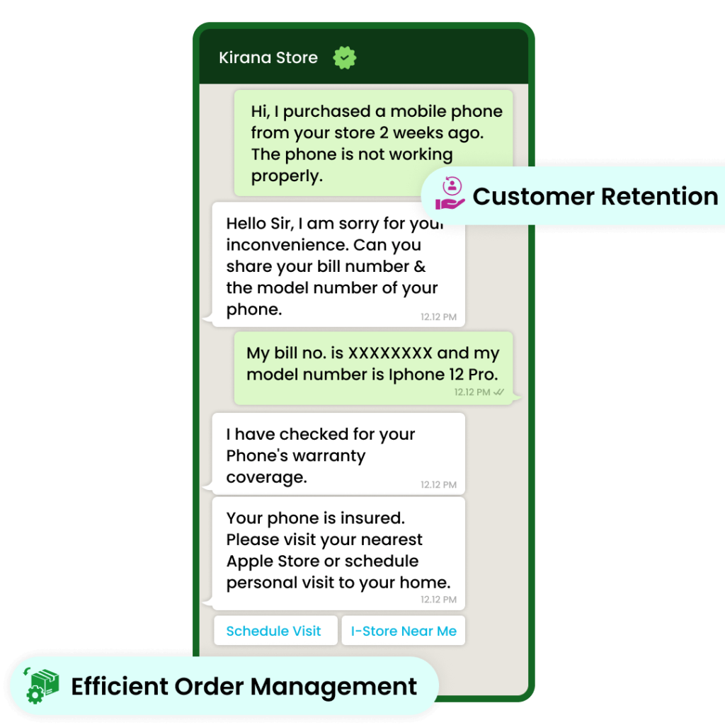 WhatsApp for customer support